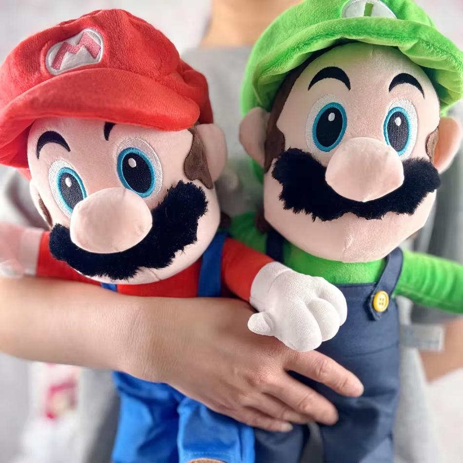 1-2 шт. Плюшевые игрушки Марио Плюшевые игрушки Луиджи Аниме Кукла Плюшевая для Детей Отличный Рождественский Подарок на День Рождения для Детей