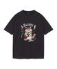 WILDROCK Bad Kitty Pigment Oversized Short Sleeve T-Shirt (Crop Included)_7 Colors (A Type)