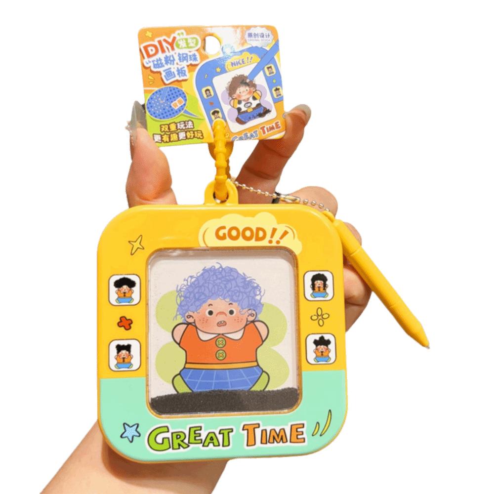 Creative Magnetic Drawing Painting Board Funny Mini Steel Bead Pendant Party Favor