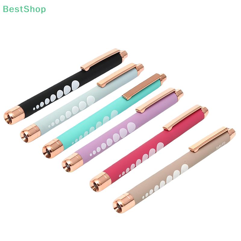 LED Medical Penlight Flashlight With Pupil Gauge Pocket Clip Pen Light For Doctor Nurse Diagnosis