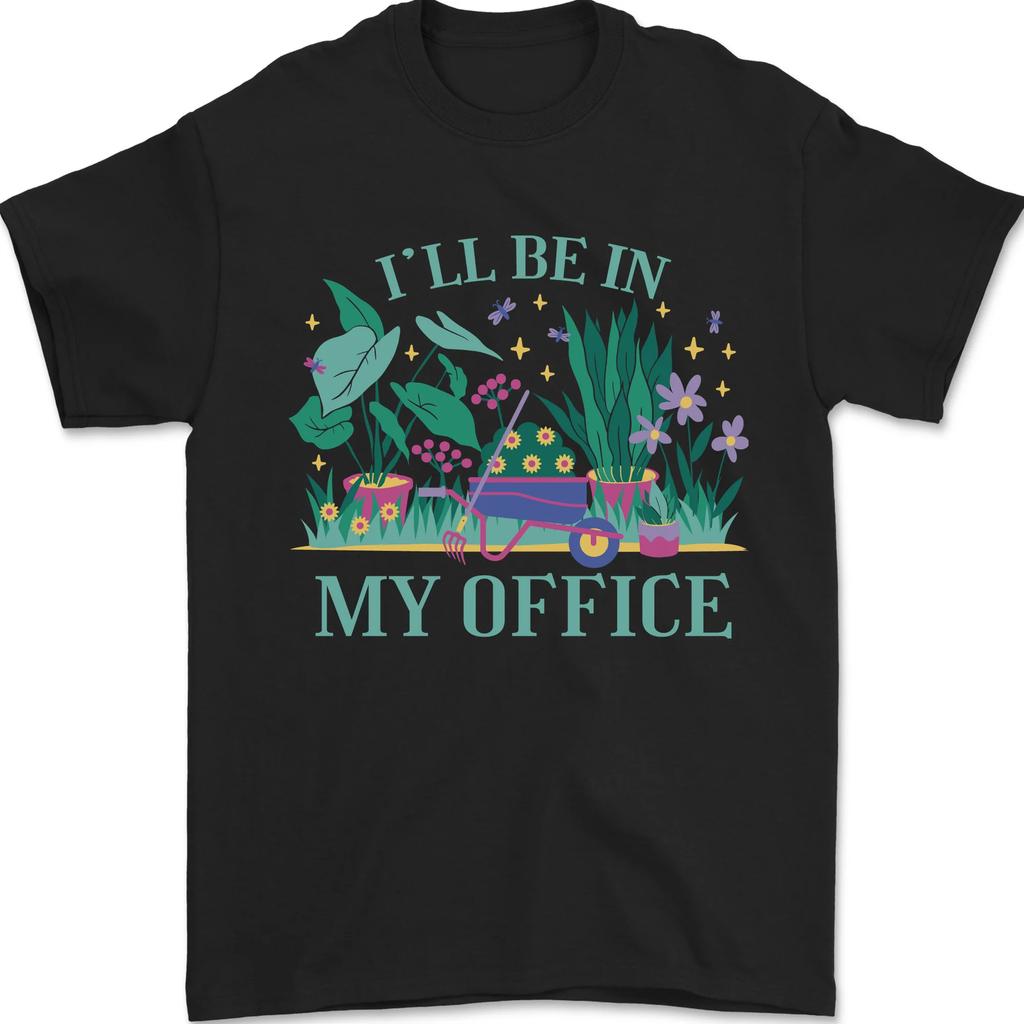 Funny gardener gardening garden plants men's 100% cotton t-shirt-