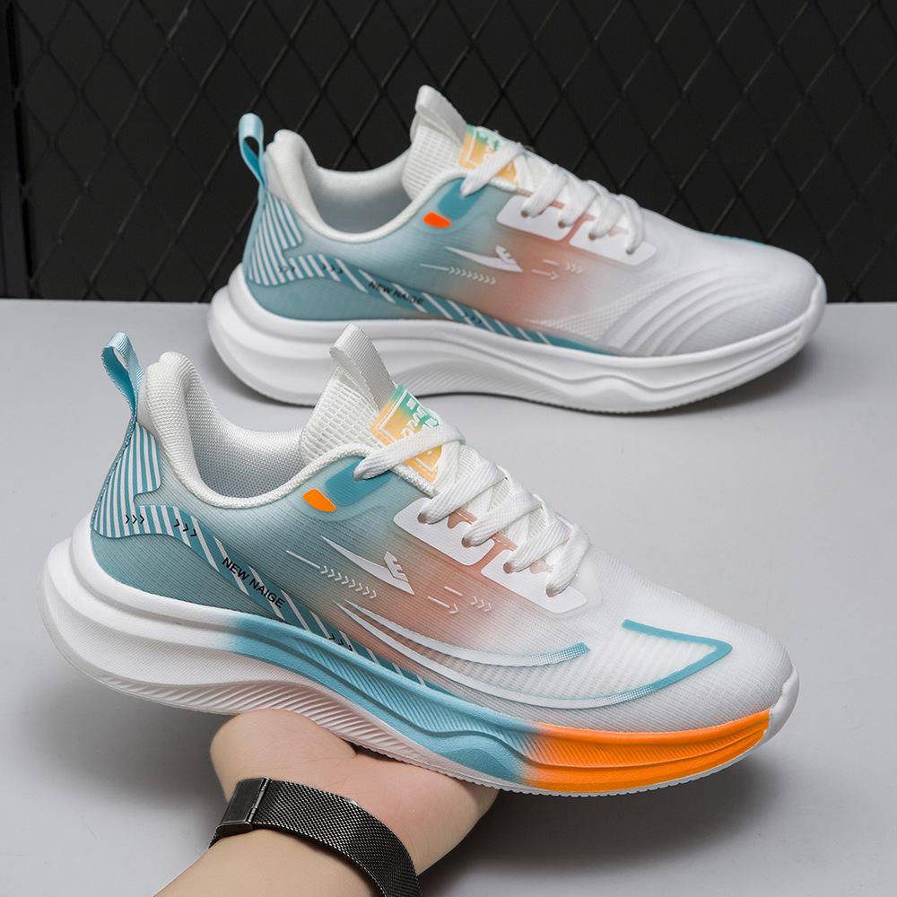 Пара кроссовок сетчатая дышащая легкая мягкая подошва модная универсальная трендовая мужская обувь для отдыха на открытом воздухе спортивная обувь для бега