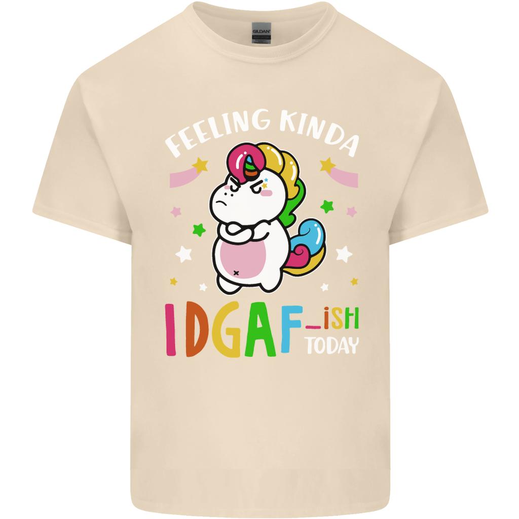 Feeling IDGAF Today Funny Offensive Unicorn Unisexs Light Cotton TShirt