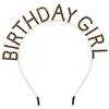 Набор повязки на голову с надписью "birthday gir" и наплечной ленты на день рождения, женская повязка на голову со стразами, аксессуары для головы для именинницы