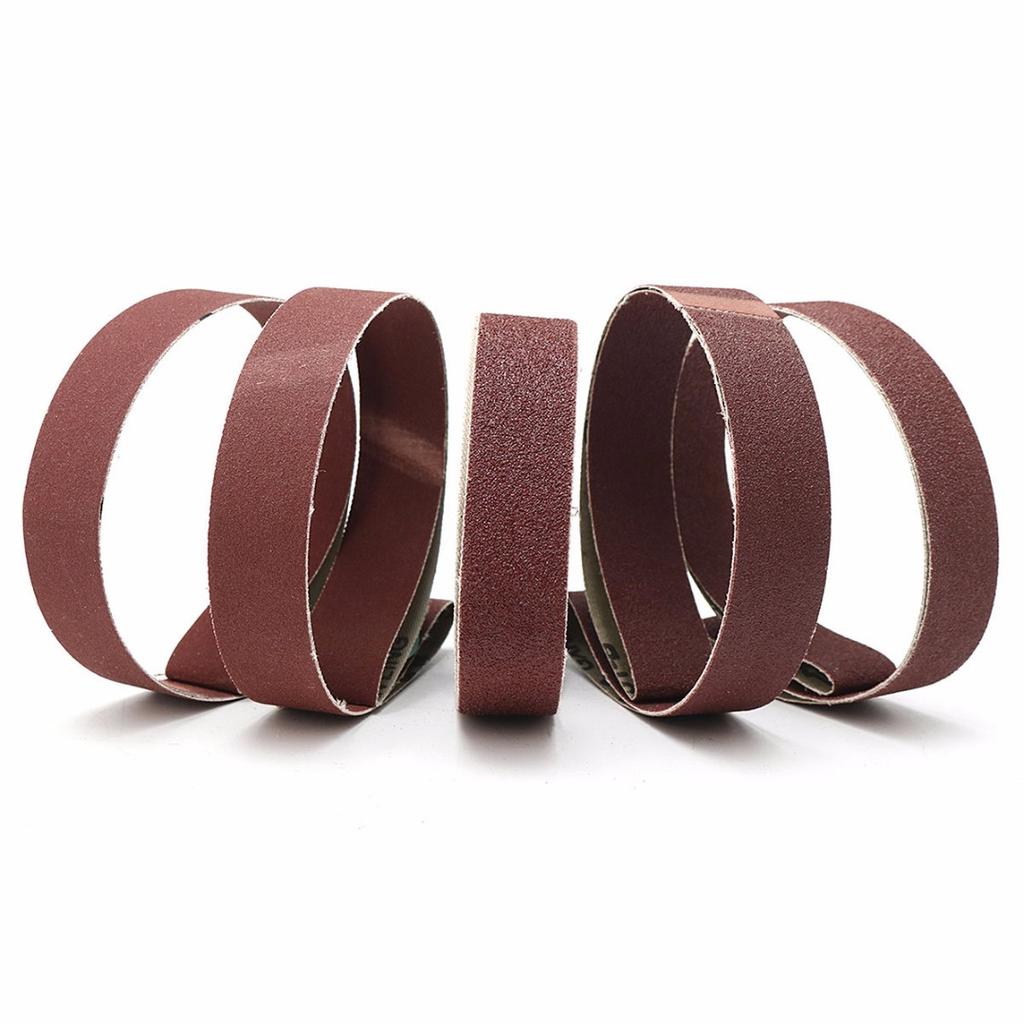 15pcs New Sanding Belts 80/100/150/240/320 Grit Aluminum Oxide Sander Abrasive