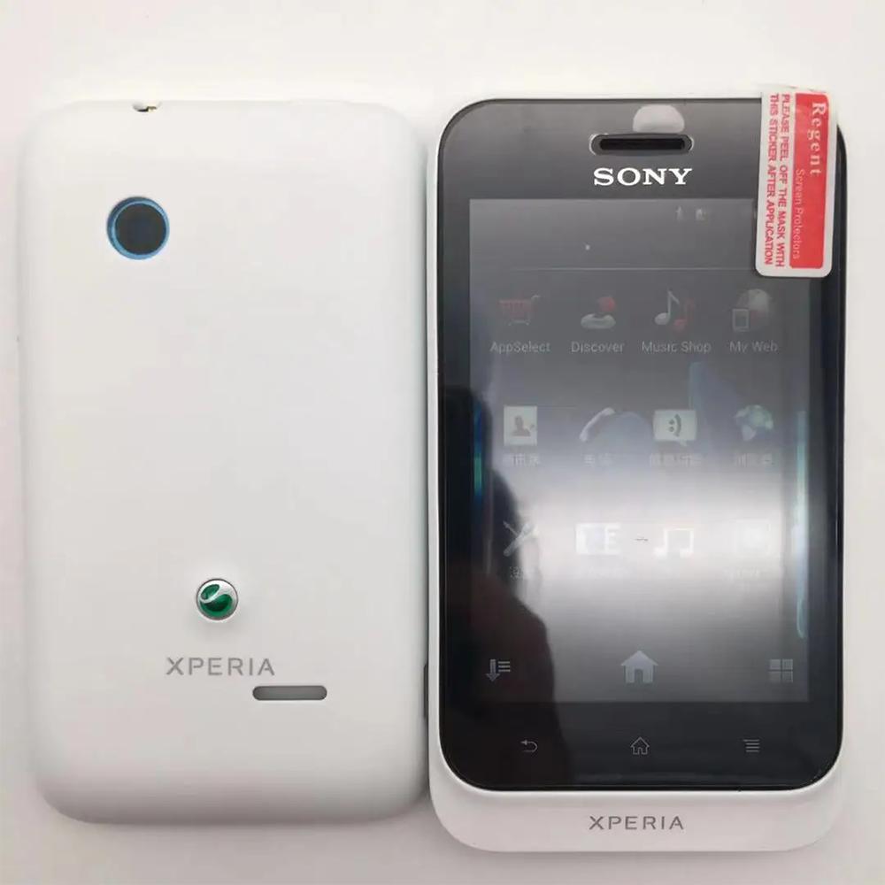 Восстановленный Оригинальный Sony Sony Xperia tipo ST21i ST21a 3G 2.9 ГБ ROM Мобильный телефон с 1 SIM