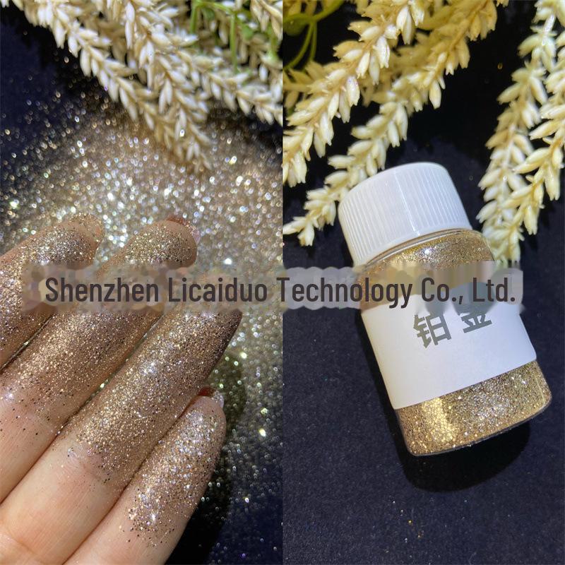 Блестящая пудра для ногтей 0,2 мм для самостоятельного нейл-арта с быстросохнущим клеем Crystal, маслом Quicksand и наполнителем Mahjong