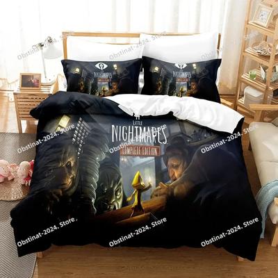 Игровой Комплект Постельного Белья Little Nightmares Напечатанный Комплект С Наволочкой Пододеяльник Мягкий Односпальный Двуспальный Queen Super King