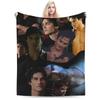 Плед Damon Salvatore Фланелевый с принтом Дневники Вампира Многофункциональный плед для дома Спальни Постельное белье Пледы