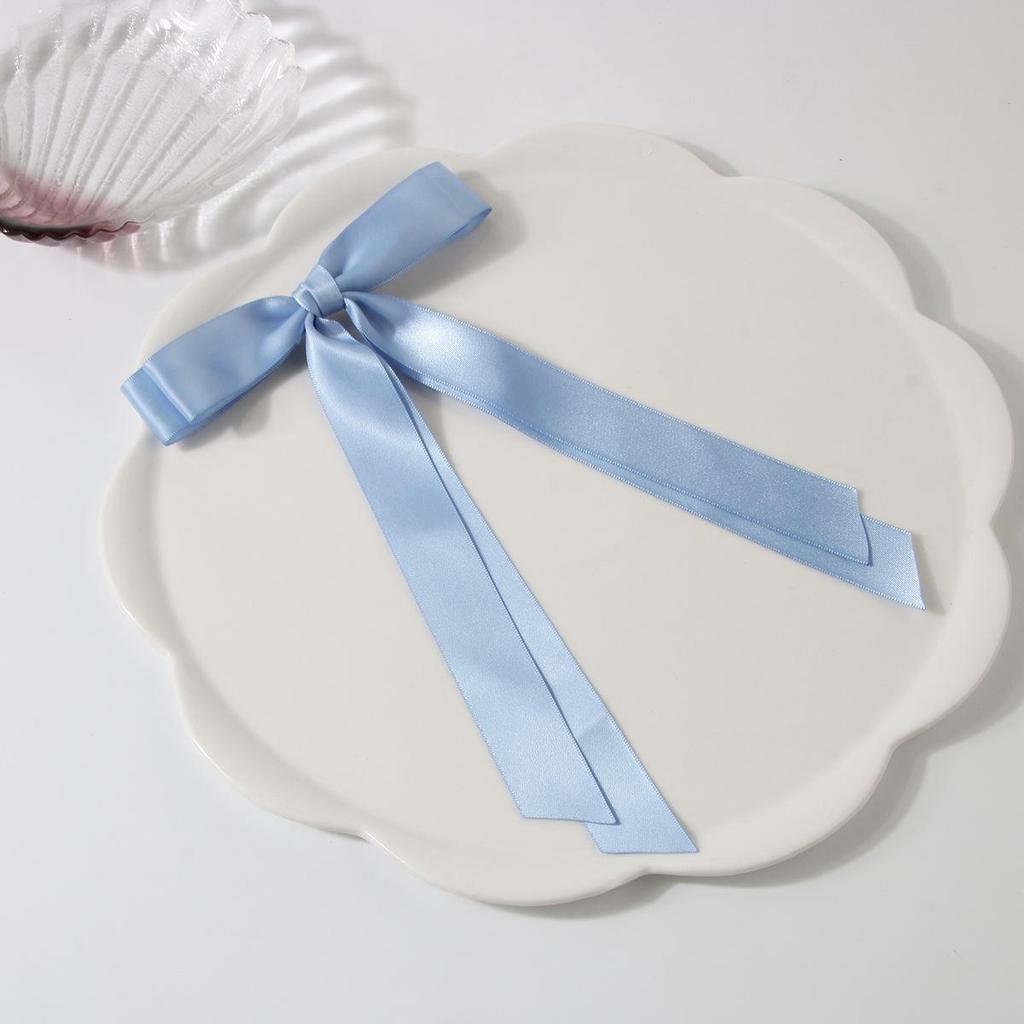 Заколка-уточка с бантом в балетном стиле 4 см: Дофаминовый Сладкий Плетеный Аксессуар для Волос