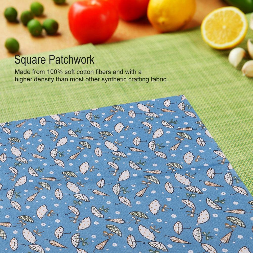 7 шт. Синие цветы хлопчатобумажная ткань квадраты стеганые швейные предварительно вырезанные листы для рукоделия пэчворк(S)