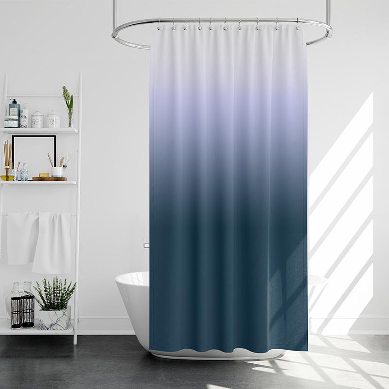 Разве это не скандинавский простой градиент, занавеска для душа, ванная комната, дверь, перегородка, занавеска, ткань из полиэстера, водонепроницаемая и устойчивая к плесени