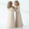 Статуэтка сестры из смолы, настольное украшение для сестринской дружбы, украшение для гостиной, спальни, скульптура для девочек, сестринская любовь, подарок для подруг-сестер