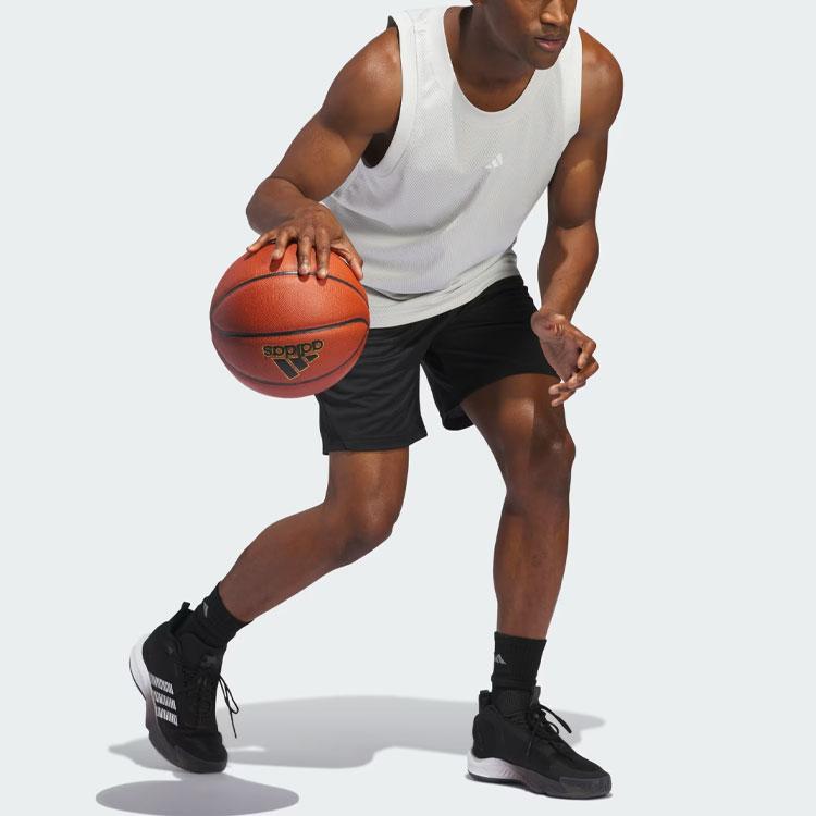 adidas Шорты для баскетбола Legends 3 полосы Мужские Черные IU2432