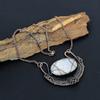 Gorgeous Moonstone Gemstone Handmade Copper Wire Wrap Jewelry Women Necklace For Love