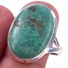 Natural Tibetan Turquoise Gemstone Handmade 925 Sterling Silver Ring S.10 E0c77