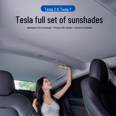 Непрозрачный солнцезащитный козырек Tesla для Model 3, Y, X, S - Шторки на окна автомобиля