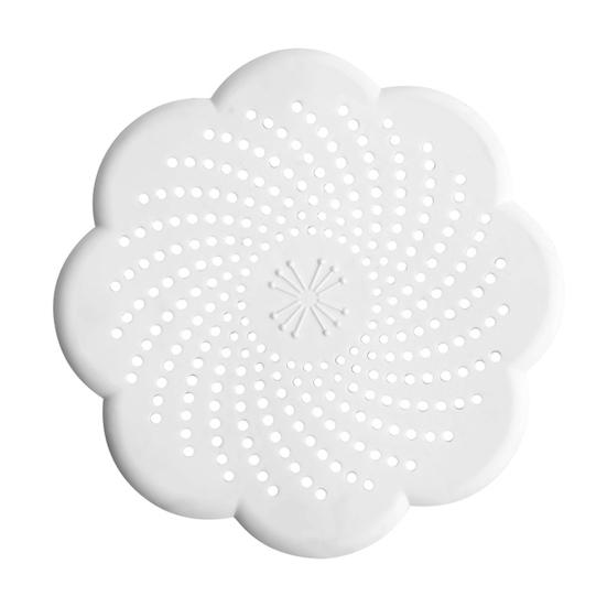 Sink Strainer Silicone Anti-Blocking Drain Filter Flower Design Odor Seal Kitchen Bathroom Accessory