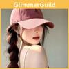 Baseball H Letter Cap For Women Cotton Wide Brim Hat Geometric Pattern Use Casual