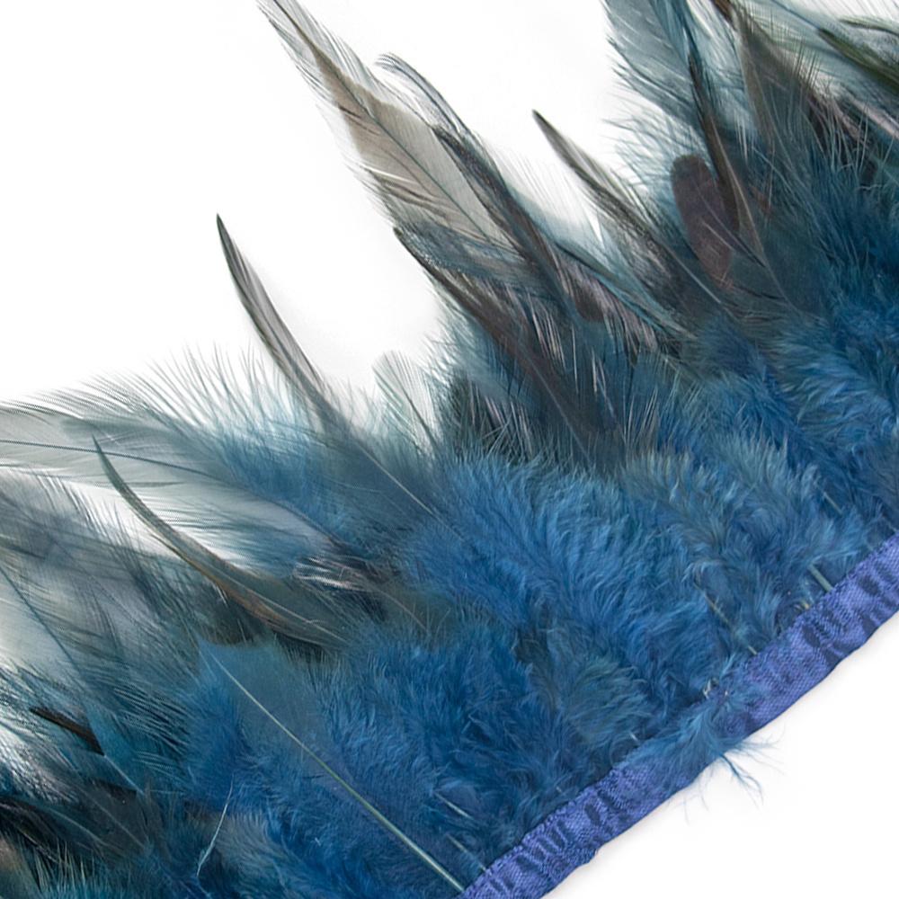 Dyeing Rooster Feathers Trim 4-6Inch Chicken Feather Fringe Ribbon for Clothing Accessories Wedding Decoration Plumas for Crafts