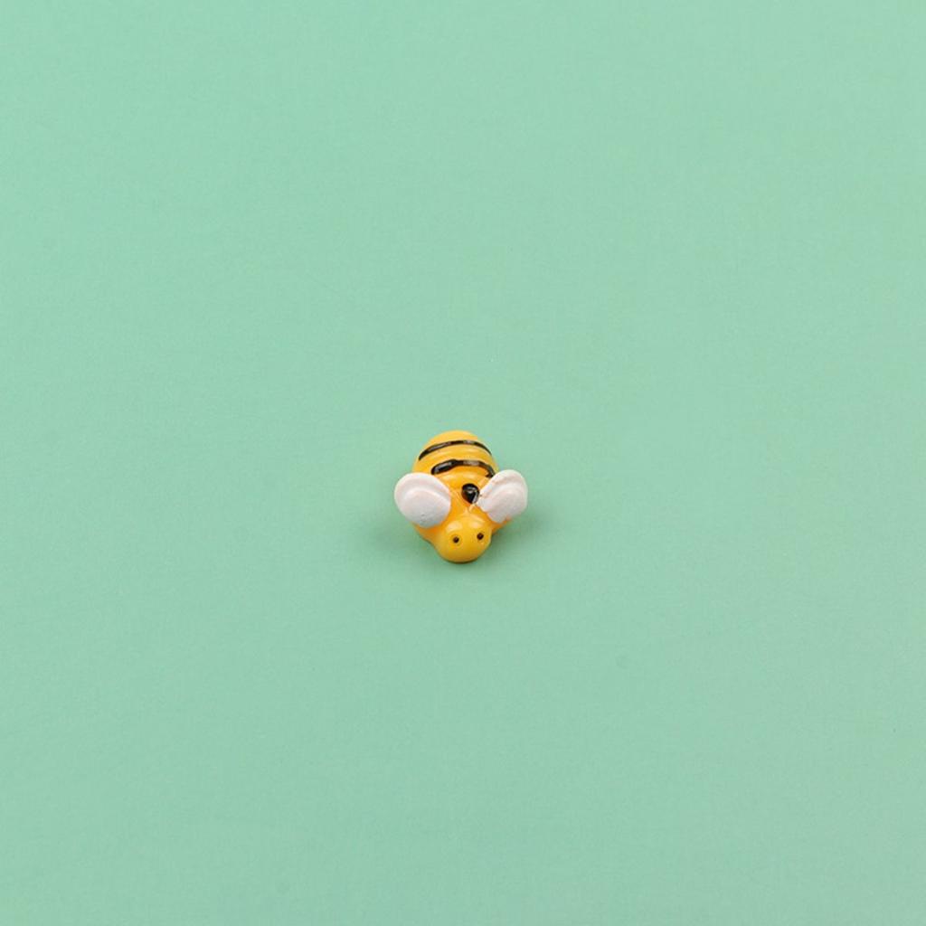 20Pcs/lot Kawaii Mini Bee Miniature Figurines Flatback DIY Craft Gnome Moss Terrarium Bonsai Decor Fairy Garden Supplies