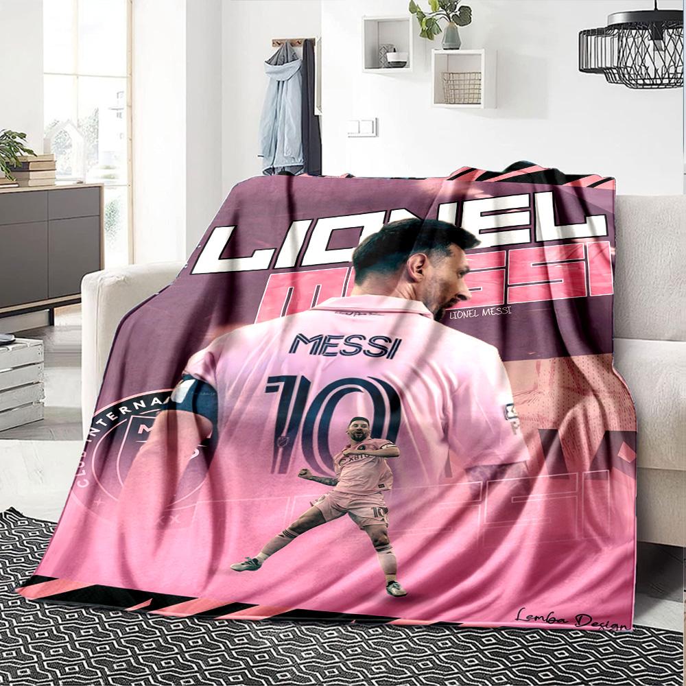 Moisai Pink Jersey Blanket Ultra-Soft Great for Picnics Chair Office for All Seasons Stylish Decor Best Holiday Gift for Friends Family