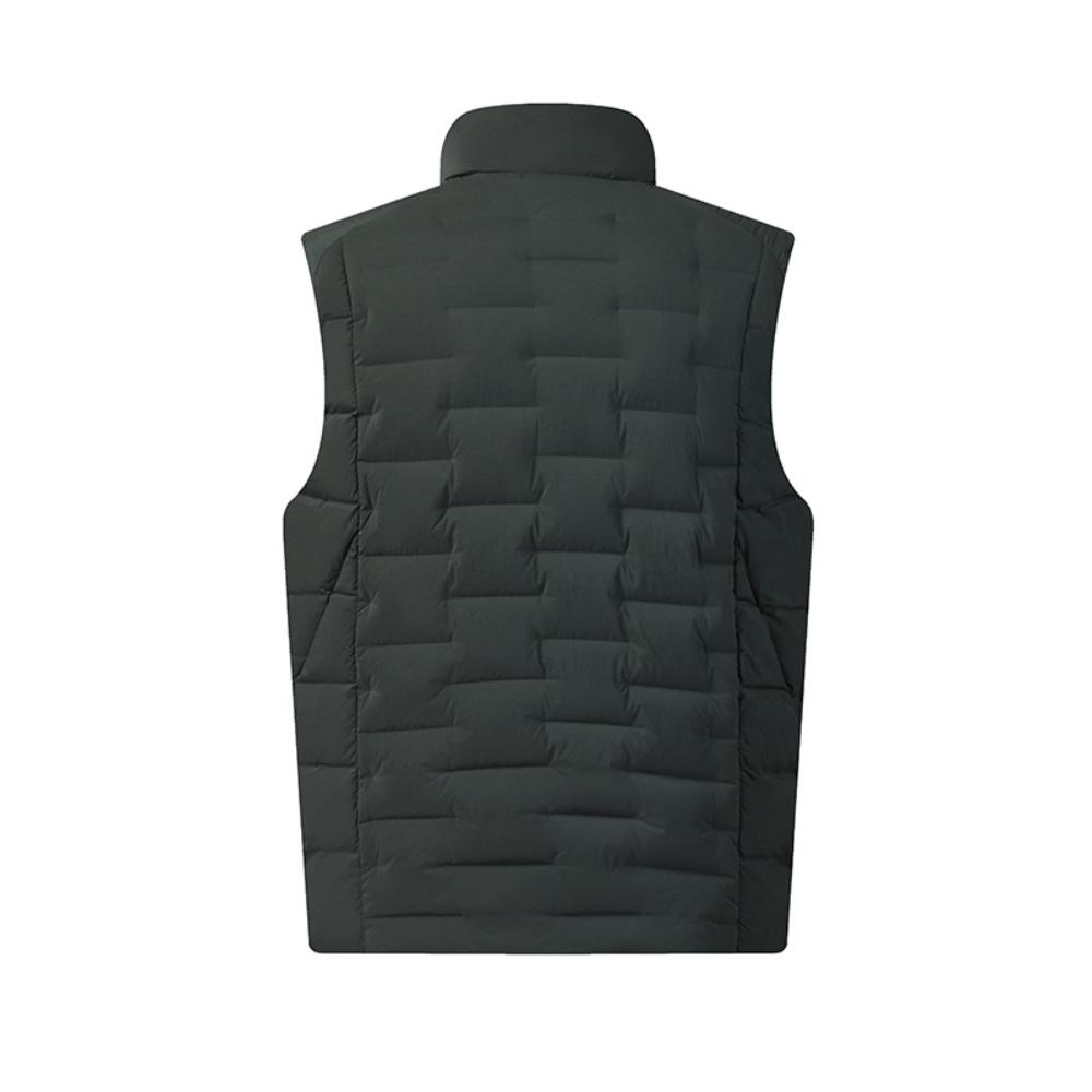 New FILA WHITE Down Vest Men's Dark Blanched Green F11M543901FDG