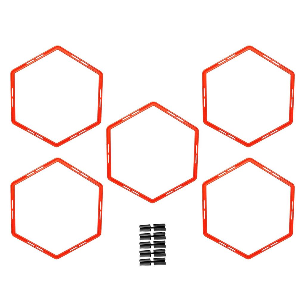 5 Pieces Agility Training Rings Football Training Agility Ring Exercise Devices Multipurpose 50cm Exercise Rings for Tennis