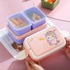 1500ML Cute Lunch Box For Girls School Kids Plastic Picnic Bento Box Microwave Food Box With Compartments Storage Containers