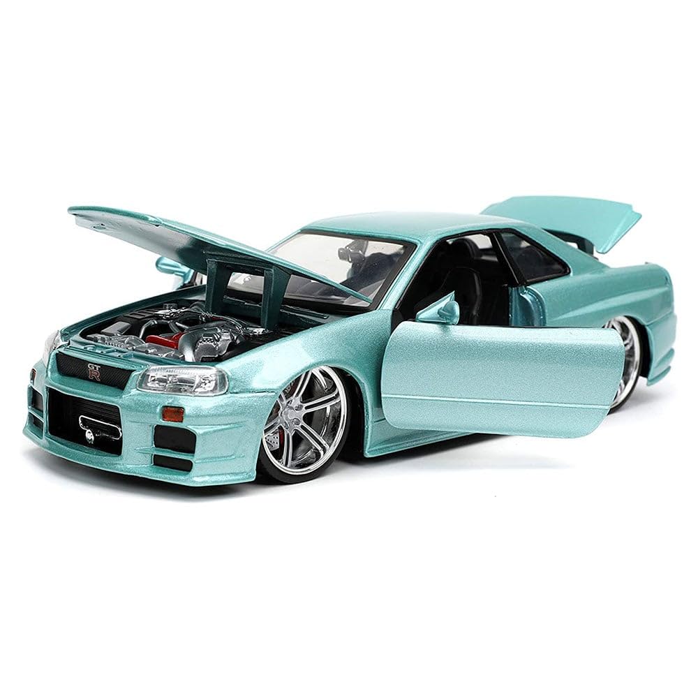 Jada Toys Nissan Skyline R34 124 F&F Brian's G-TR S.BL