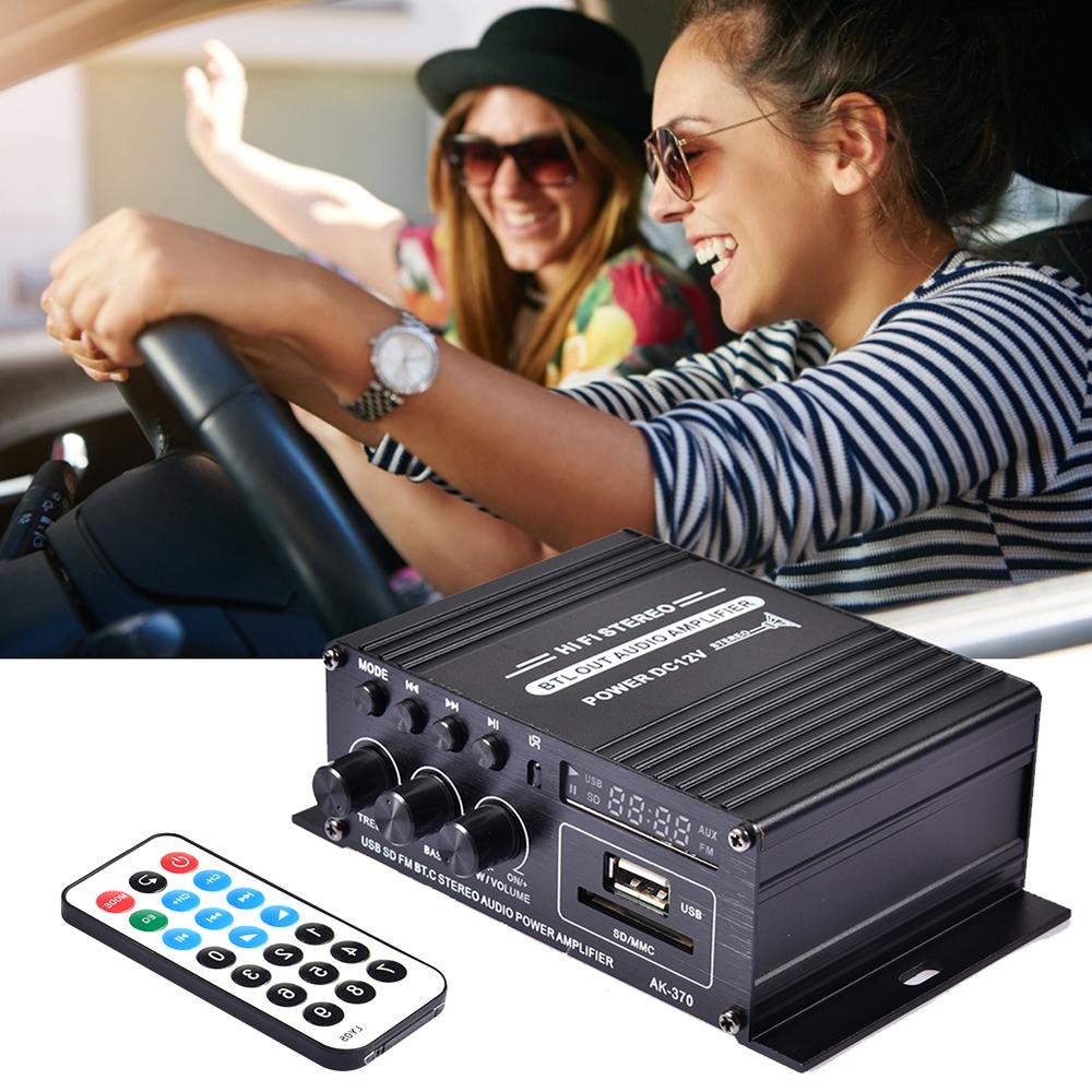 12В Усилитель Hi-Fi Автомагнитола Музыкальный Приемник FM MP3 Усилитель Мощности