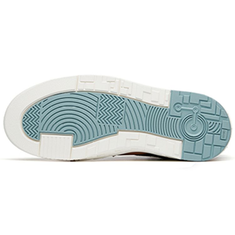 Anta Уличные забавные повседневные нескользящие скейт-кеды средней высоты женские скейт-кеды синие белые черные 122218052-3