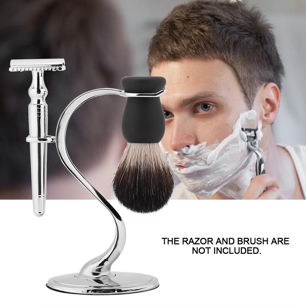 Men Shaving Brush Stand Razor Holder for Salon Home Travel Use