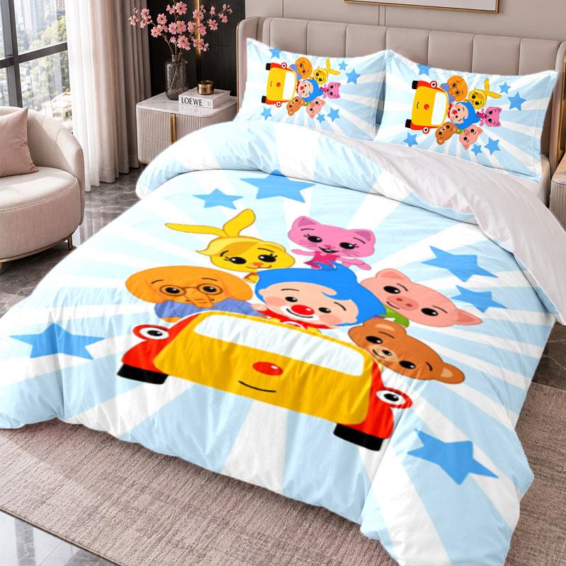 El Payaso Plim Plim 3Pcs Bedding Set Duvet Cover With Two Pillowcases For Bedroom Home Decoration