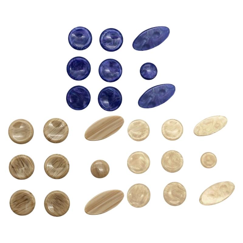 Saxophone Key Buttons Inlays Set Smooth Surfaces Wear Resistant Inlays Accessory for Saxophone Players