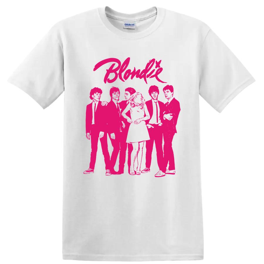 Blondie Punk Rock Band T Shirt Music Group Graphic Vintage Style Concert Fan Tee