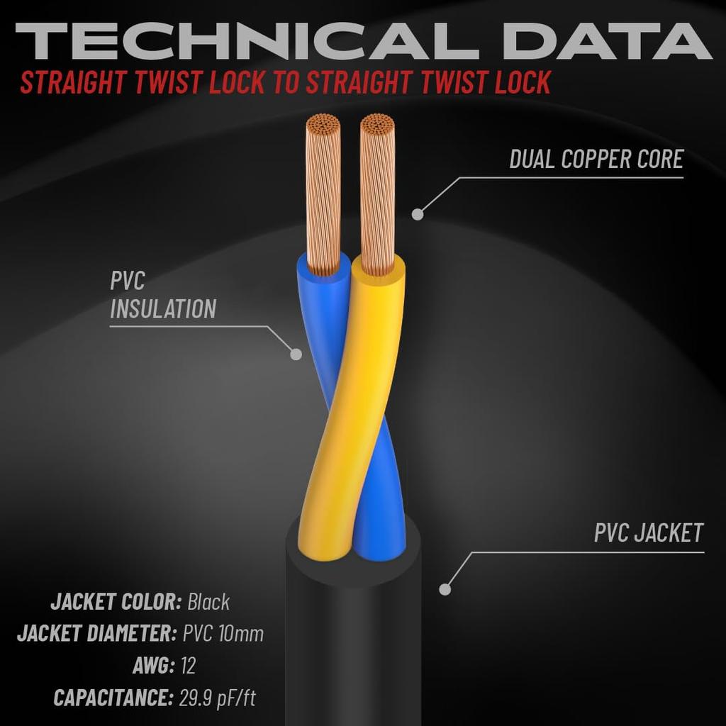Cableworks от Gator Cases Cableworks Акустический кабель Headliner Series (25 футов Speakon/Speakon) GCWH-SPK-25-2TL []