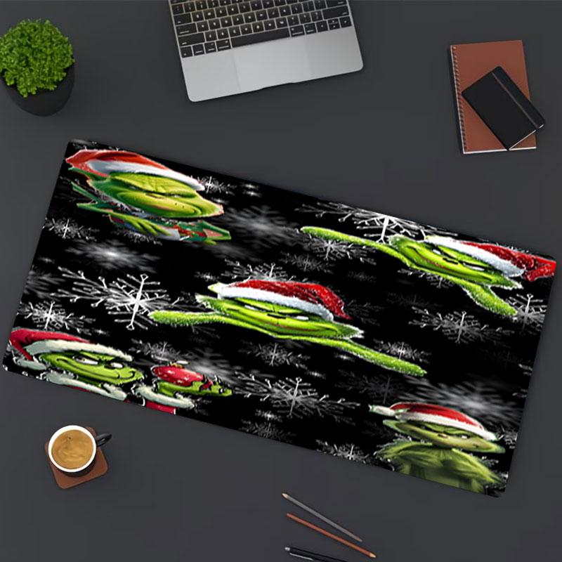 The Grinch Print Mouse Pad, for Keyboard Pad Laptop PC Mat for Office Home Use, Desk Decor, Perfect Birthday Gift for Gamers