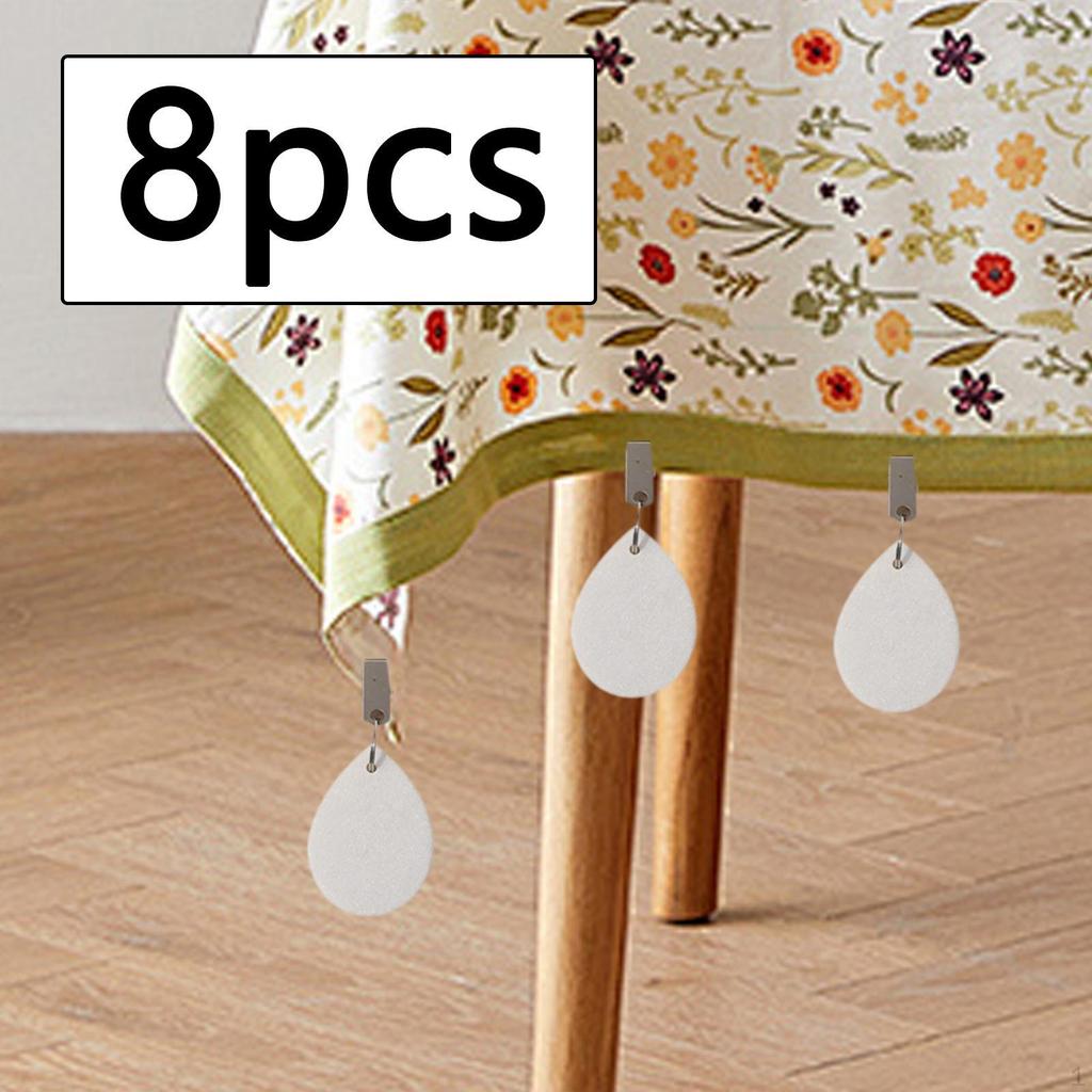 8 штук вешалок для скатертей для вечеринок и пикников из нержавеющей стали