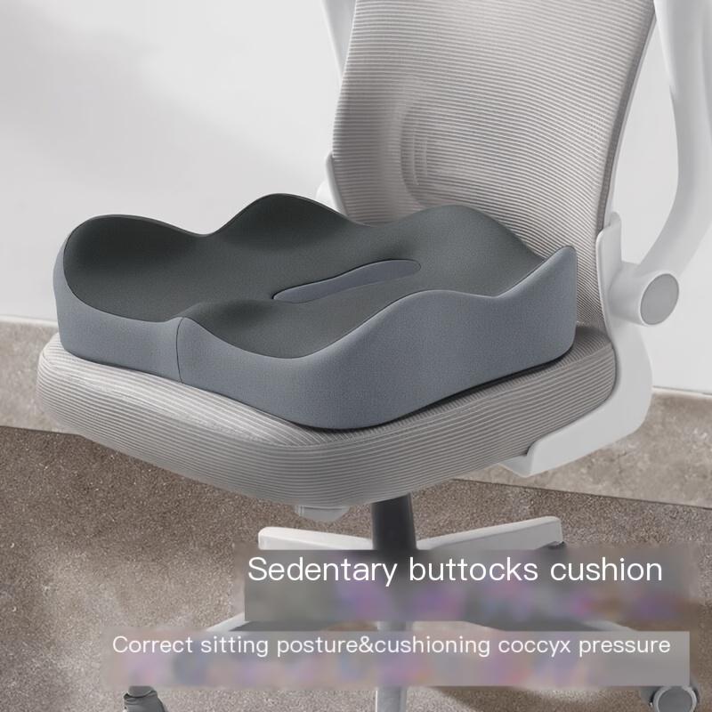 Эргономичная подушка под копчик из пены с памятью, Нескользящая мягкая поддержка | Съемный чехол из моющегося полиэстера, Подходит для офисных кресел, инвалидных колясок и автомобильных сидений