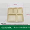Degradable 5-Compartment Takeaway Lunch Boxes
