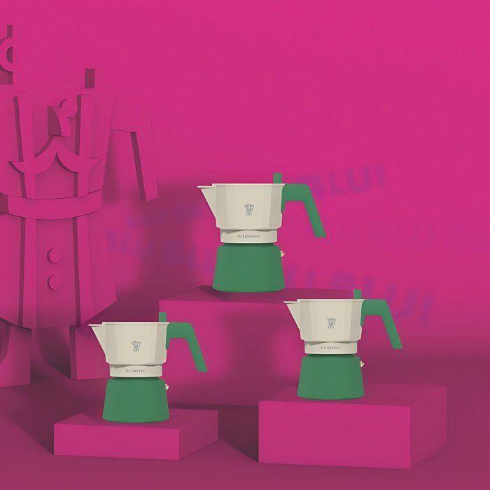 Cafetière italienne - PEZZETTI - FUTUREXPRESS - Aluminium - 6 tasses - Vert