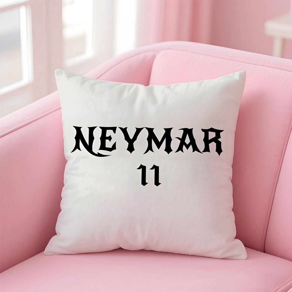 NJR NNNeymar Cushion Cover Pillowcase Short Plush Invisible zipper Room Sofa Cushion Cover