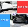 Накладка на зеркало из углеродного волокна для BMW 3 5 7 серии F30 F10 F01 X3 X5 F25 F15 2014-2016 Накладка Крышка бокового крыла Внешний стайлинг Аксессуар
