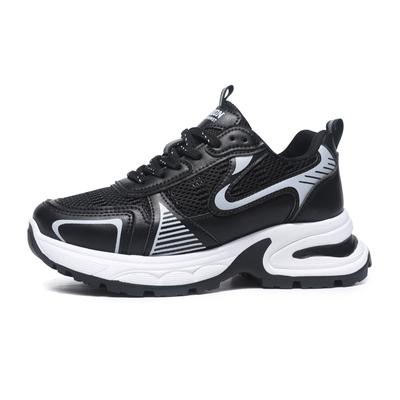 Сетчатые дышащие туфли для папы для девочек на толстой подошве, увеличивающие рост, повседневная обувь, удобная, дышащая, универсальная, легкая, амортизирующая спортивная обувь