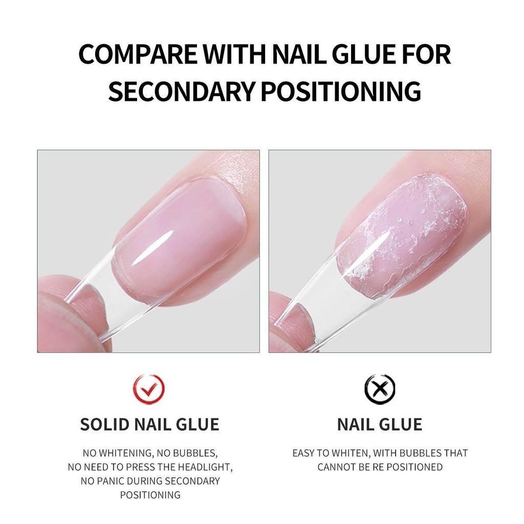 10ml Easy Stick Solid Sticker Adhensive Gel Nail Patch Gel Gummy Adhesive UV Glue Nail Art Stick Tips