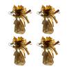 Yousheng 4Pcs Golden Metallic Balloon Weights Holder Reusable Non-Slip Balloons Pendants Graduation Party Christmas Wedding Decoration