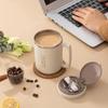 Double-layer Coffee Cup With Spoon&Straw Milk Coffee Mug Portable Insulated Anti Scalding 304 Stainless Steel Water Cup