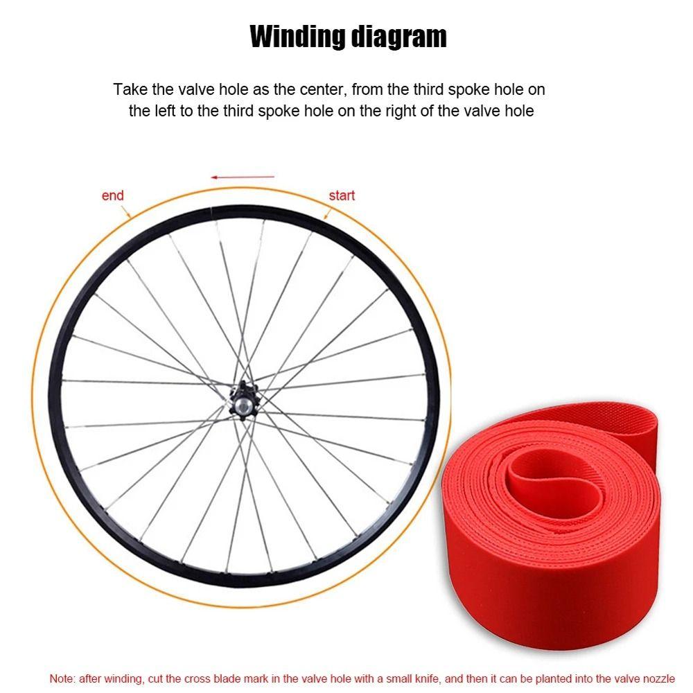 Rim Liner Tubeless Bicycle Tyre Bike Tyre Pad Inner Tube Pad Bicycle Tire Liners Anti-Puncture Tape