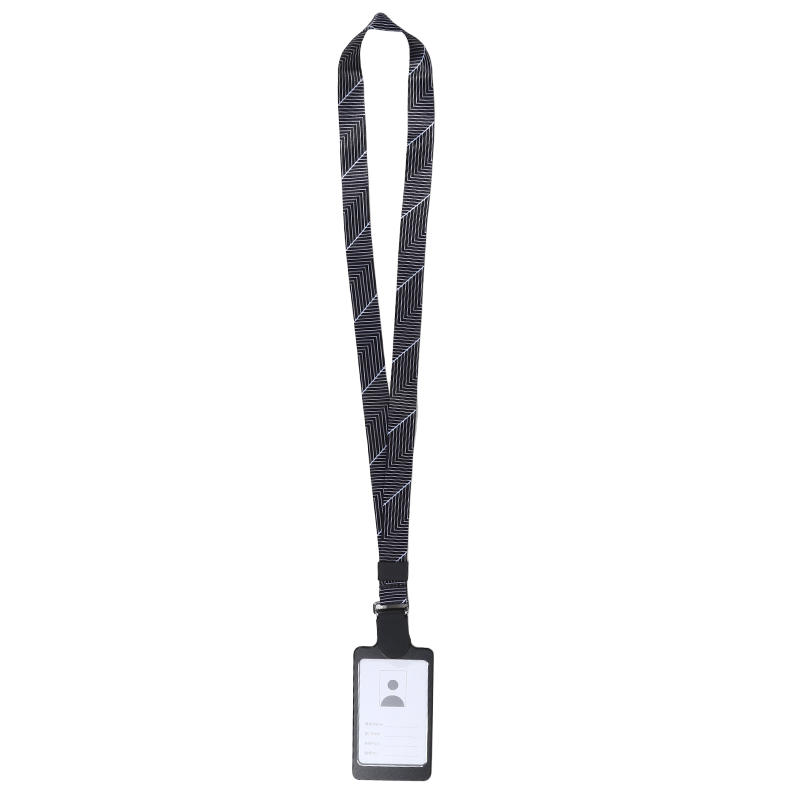 Professional ID Badge Holder with Retractable Reel Clear Card Case and Neck Lanyard for Office Security Workplace